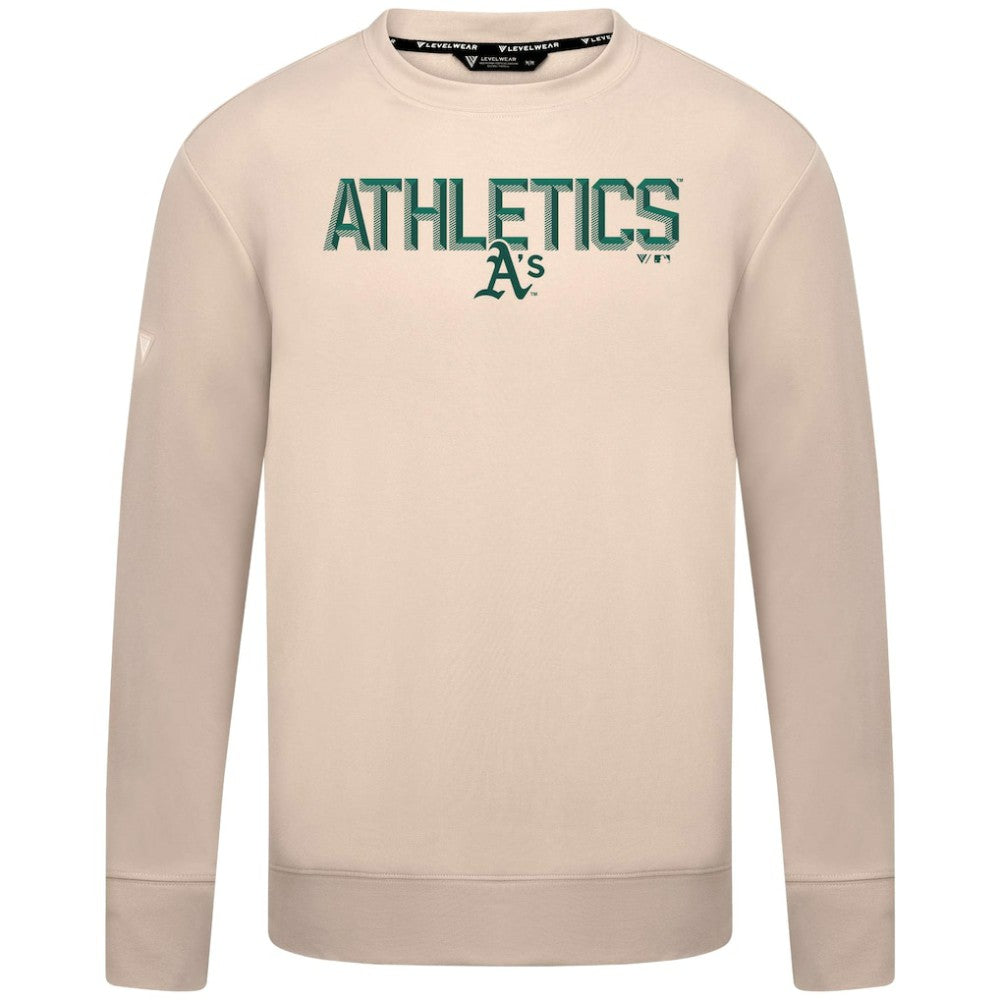 MLB Athletics Levelwear Mandate Carve Tri-Blend Sweatshirt