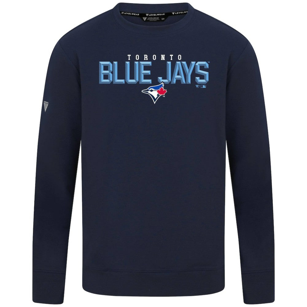 MLB Toronto Blue Jays Levelwear Mandate Carve Tri-Blend Sweatshirt
