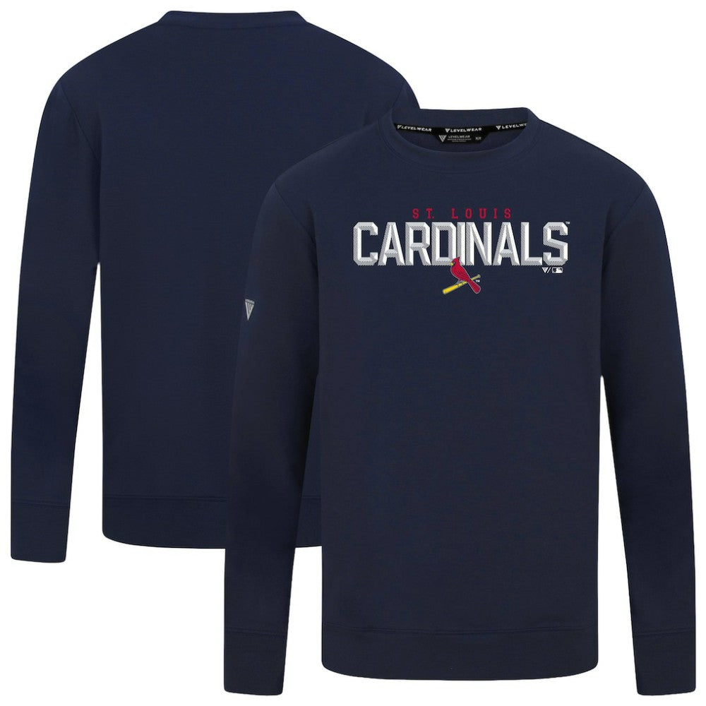 MLB St. Louis Cardinals Levelwear Mandate Carve Tri-Blend Sweatshirt
