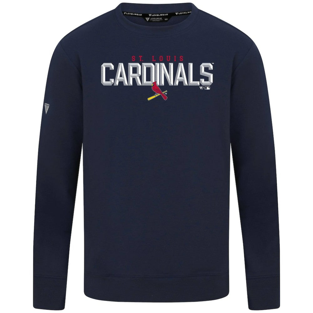 MLB St. Louis Cardinals Levelwear Mandate Carve Tri-Blend Sweatshirt