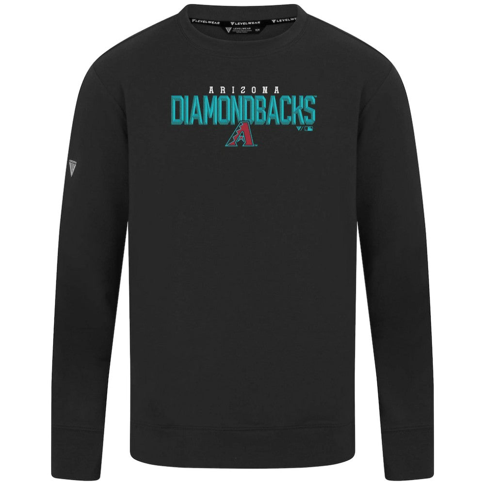 MLB Arizona Diamondbacks Levelwear Mandate Carve Tri-Blend Sweatshirt