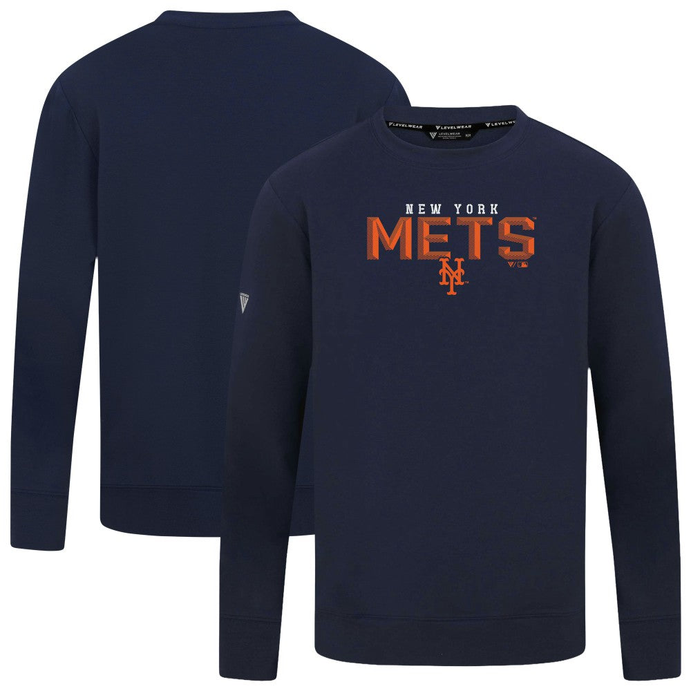 MLB New York Mets Levelwear Mandate Carve Tri-Blend Sweatshirt