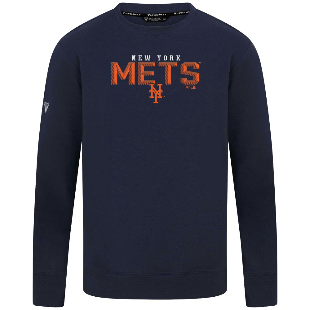 MLB New York Mets Levelwear Mandate Carve Tri-Blend Sweatshirt