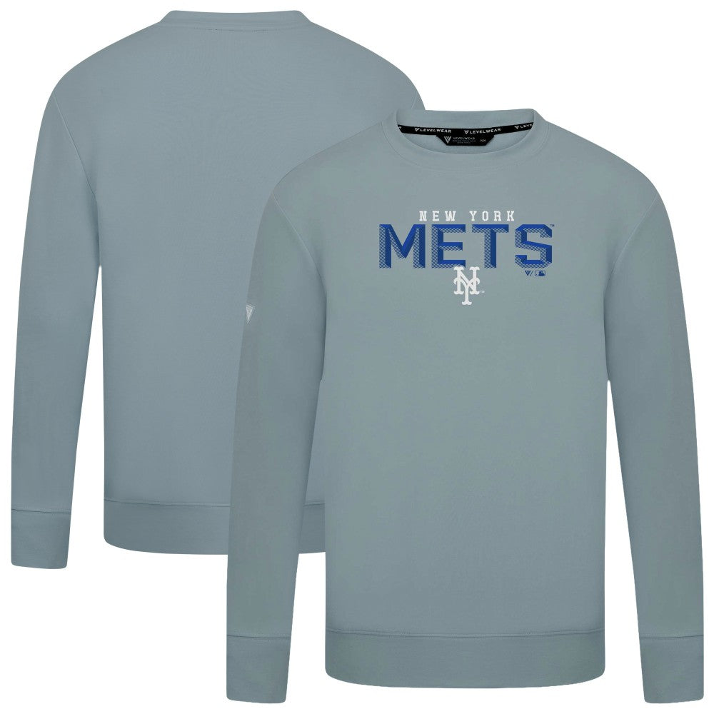 MLB New York Mets Levelwear Mandate Carve Tri-Blend Sweatshirt