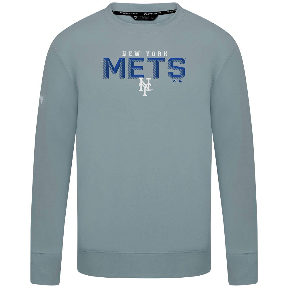 MLB New York Mets Levelwear Mandate Carve Tri-Blend Sweatshirt