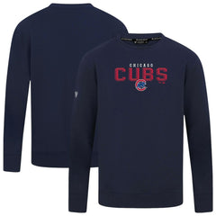 MLB Chicago Cubs Levelwear Mandate Carve Tri-Blend Sweatshirt