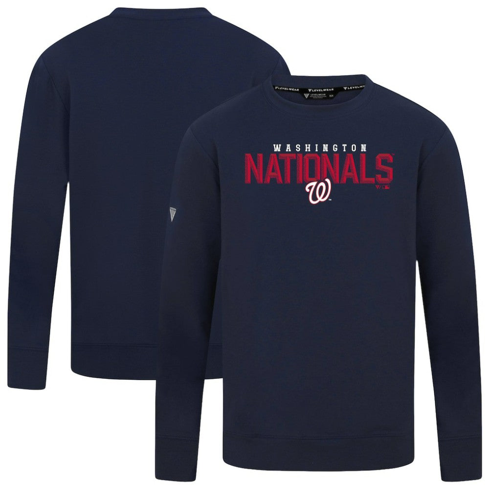 MLB Washington Nationals Levelwear Mandate Carve Tri-Blend Sweatshirt