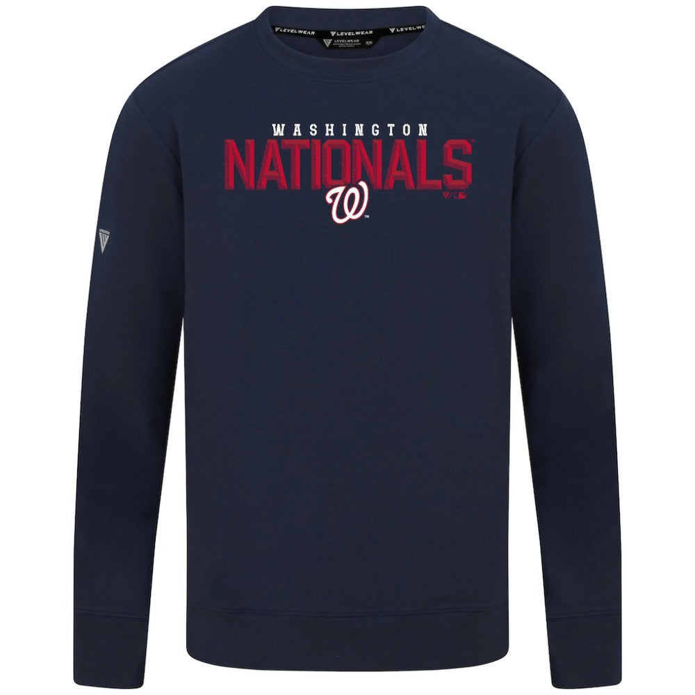 MLB Washington Nationals Levelwear Mandate Carve Tri-Blend Sweatshirt