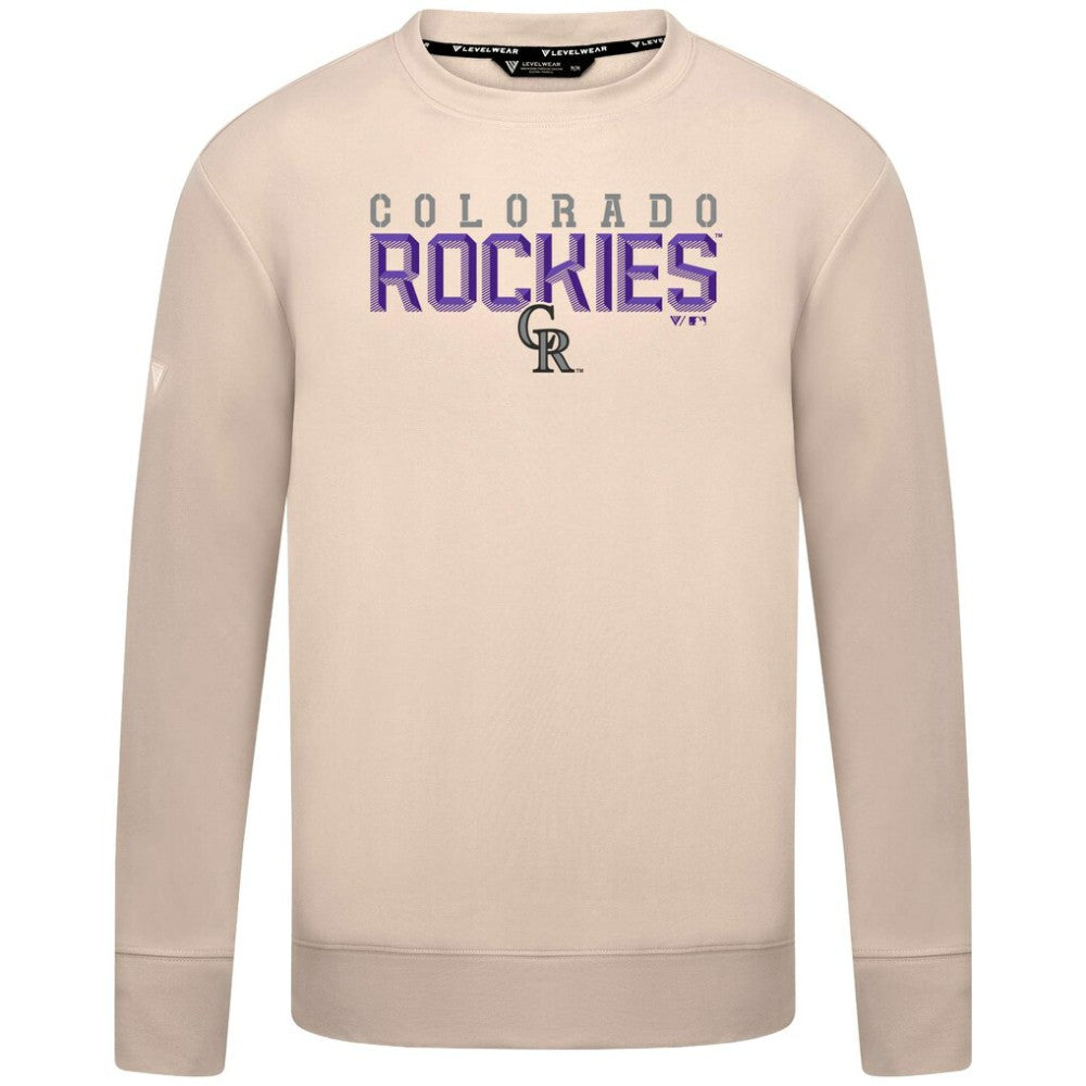 MLB Colorado Rockies Levelwear Mandate Carve Tri-Blend Sweatshirt
