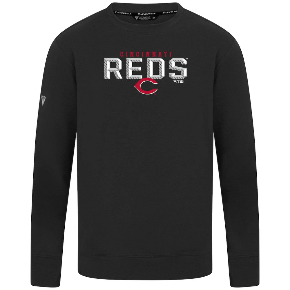 MLB Cincinnati Reds Levelwear Mandate Carve Tri-Blend Sweatshirt