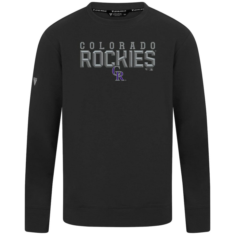 MLB Colorado Rockies Levelwear Mandate Carve Tri-Blend Sweatshirt
