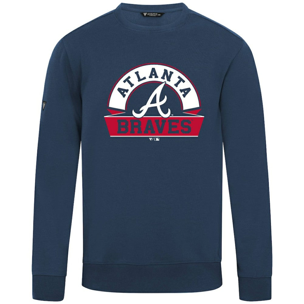 MLB Atlanta Braves Levelwear Zane Banner Arch Sweatshirt