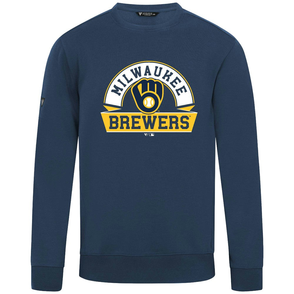 MLB Milwaukee Brewers Levelwear Zane Banner Arch Sweatshirt