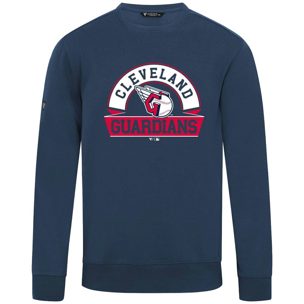 MLB Cleveland Guardians Levelwear Zane Banner Arch Sweatshirt