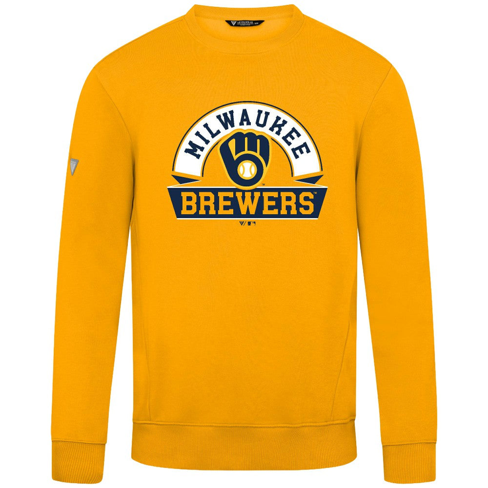 MLB Milwaukee Brewers Levelwear Zane Banner Arch Sweatshirt