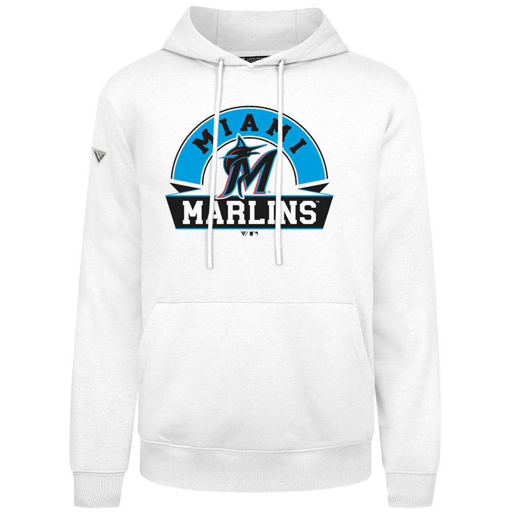 MLB Miami Marlins Levelwear Podium Banner Arch Hoodie