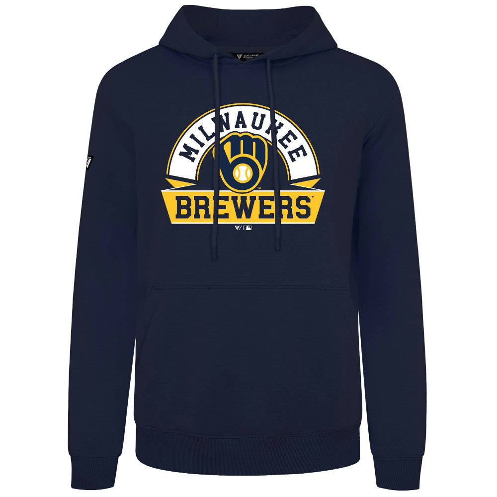 MLB Milwaukee Brewers Levelwear Podium Banner Arch Hoodie