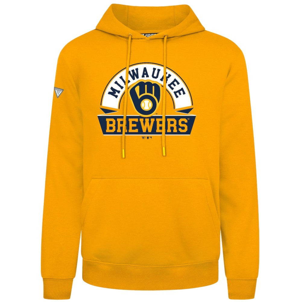 MLB Milwaukee Brewers Levelwear Podium Banner Arch Hoodie