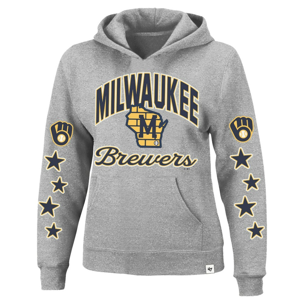 MLB Milwaukee Brewers '47 Women's Plus Size Starry Eye Hoodie