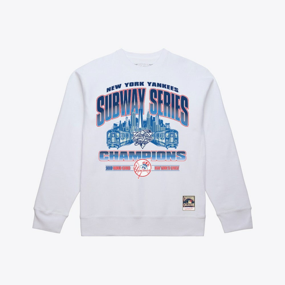 MLB New York Yankees Mitchell & Ness Subway Series Champions Crewneck Sweatshirt