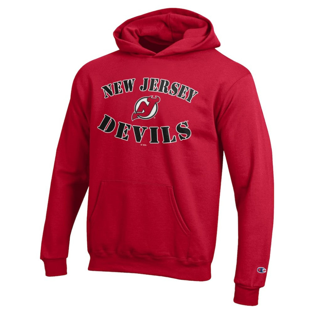 NHL Red New Jersey Devils Champion Youth Fleece Powerblend Hoodie