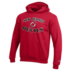 NHL Red New Jersey Devils Champion Youth Fleece Powerblend Hoodie