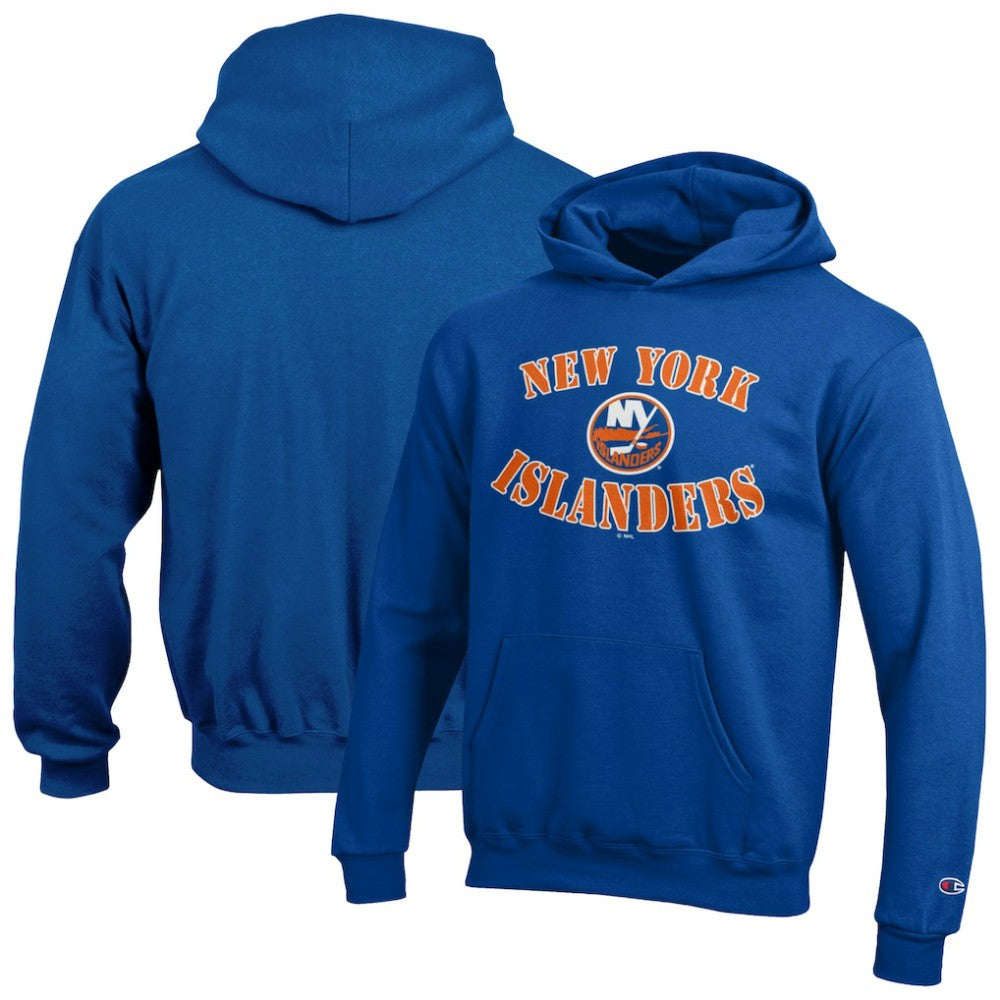 NHL Blue New York Islanders Champion Youth Fleece Powerblend Hoodie