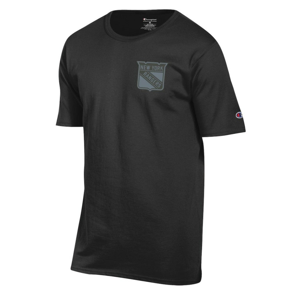 NHL Black New York Rangers Champion Tonal T-Shirt