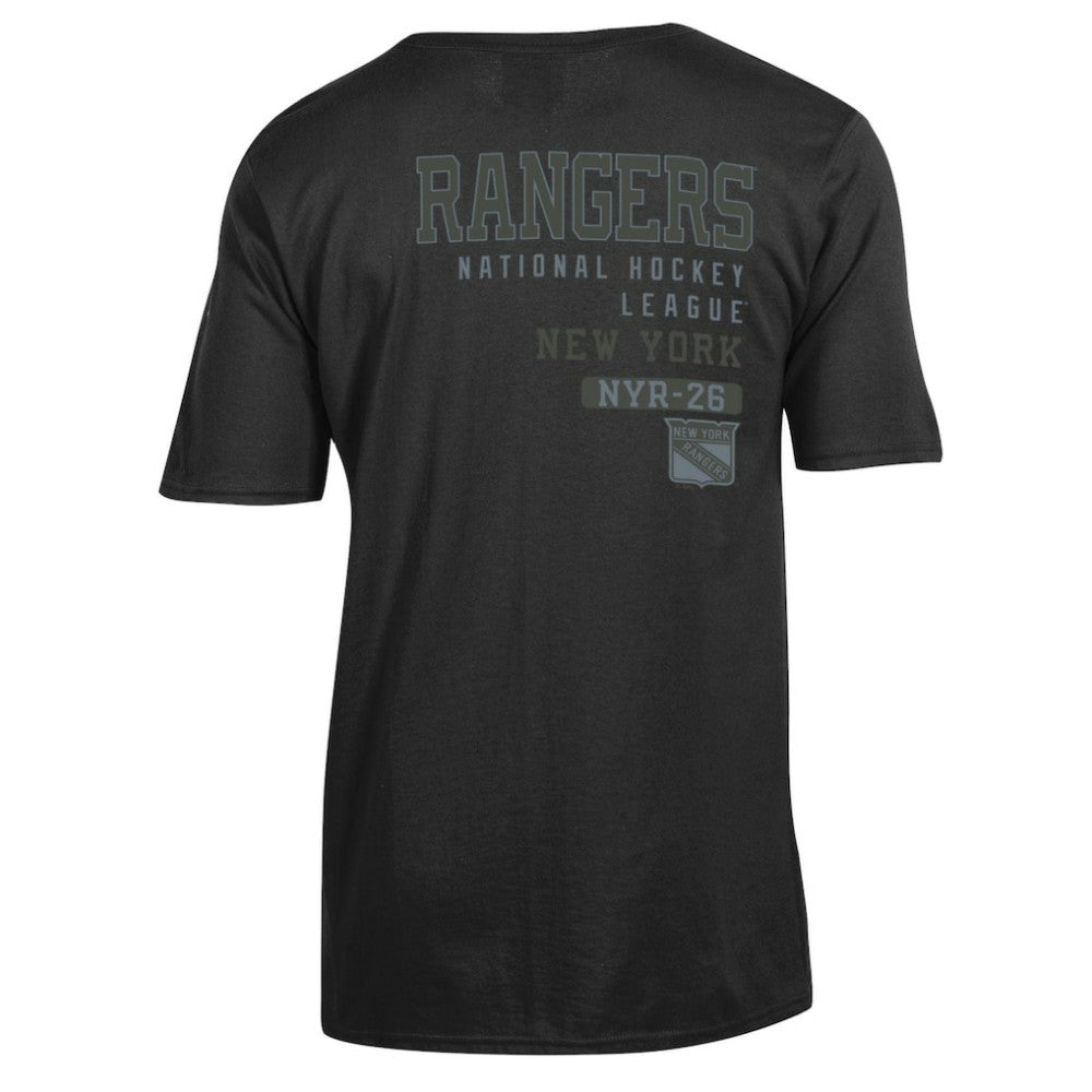 NHL Black New York Rangers Champion Tonal T-Shirt