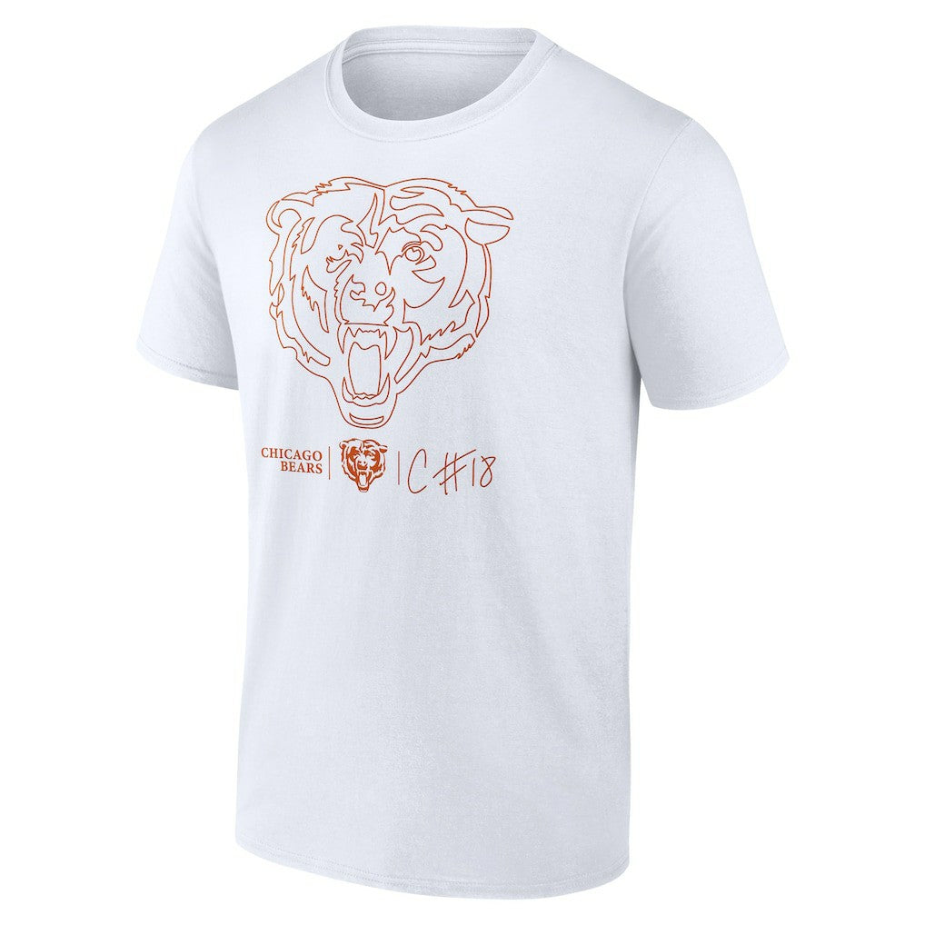 Caleb Williams  Outline Player T-Shirt - Chicago Bears