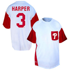 MLB Bryce Harper Philadelphia Phillies Profile Big & Tall Player Name & Number T-Shirt