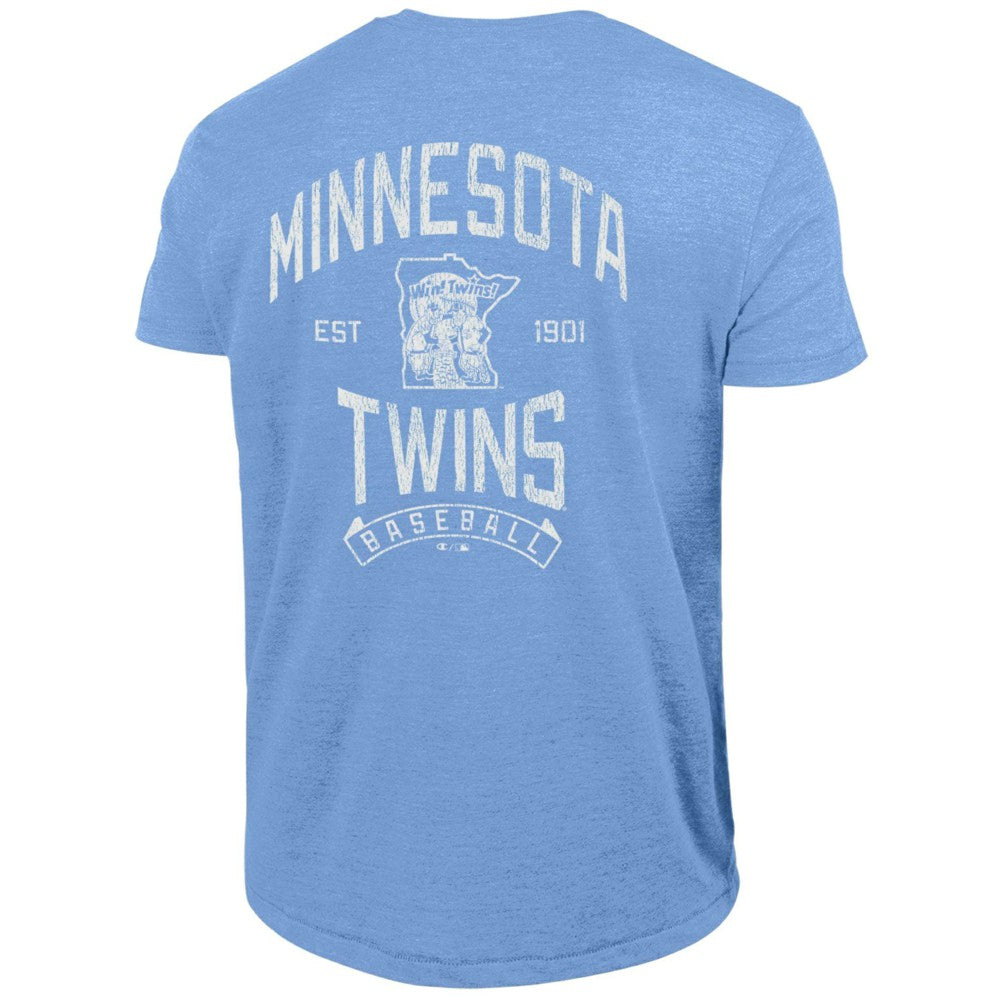 MLB Minnesota Twins Champion Vintage 3-Hit Tri-Blend T-Shirt