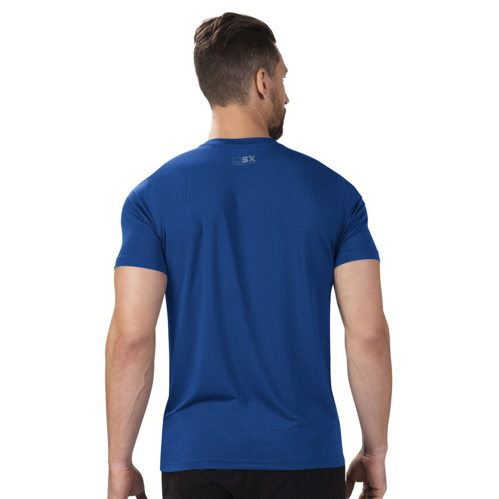 NHL Blue New York Rangers MSX by Michael Strahan Performance Team Graphic T-Shirt