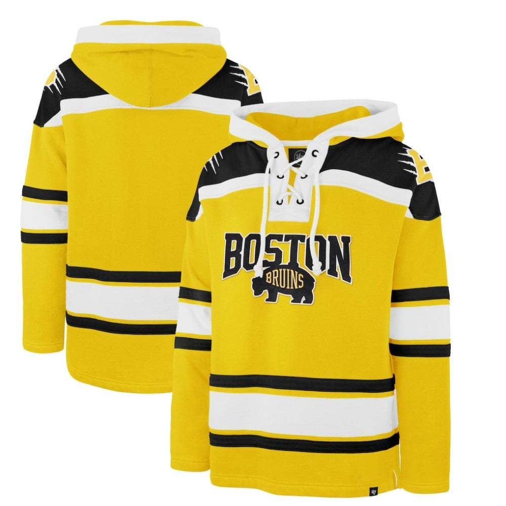 NHL Gold Boston Bruins '47 2026 NHL Stadium Series Superior Lacer Hoodie