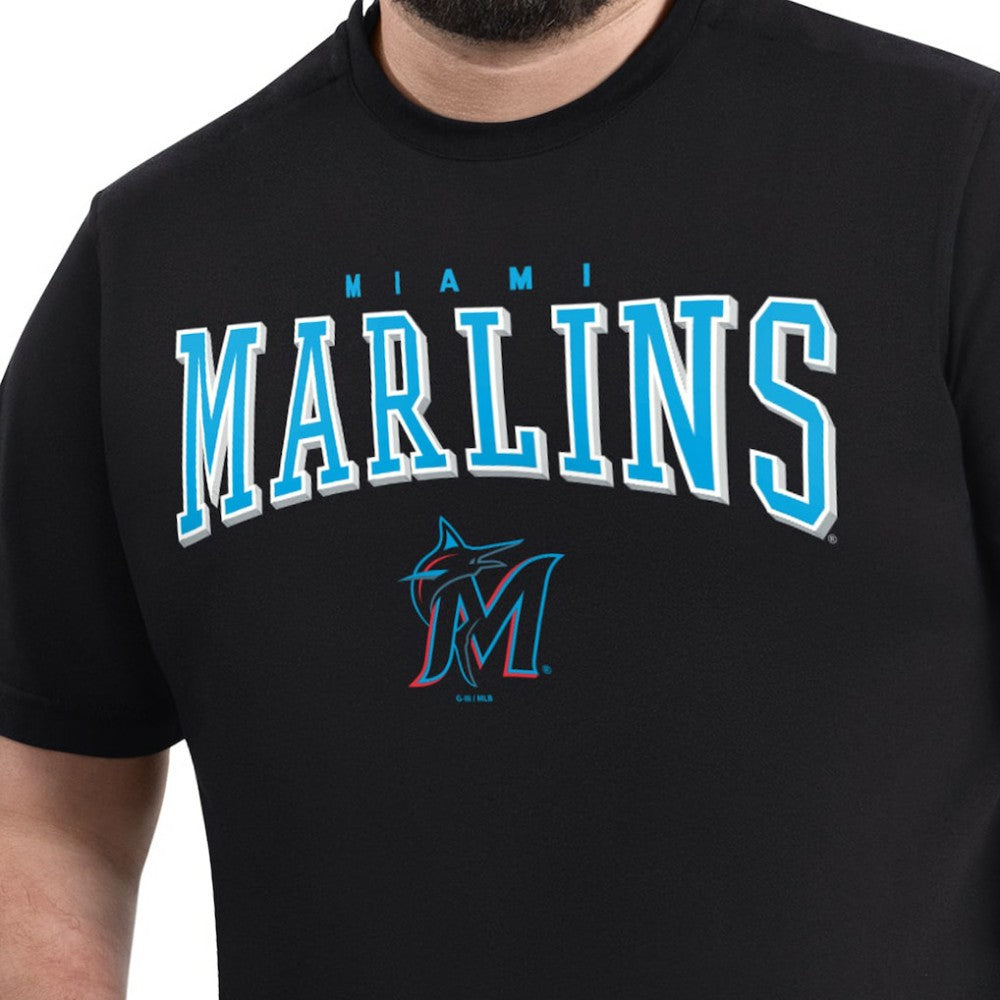 MLB Miami Marlins G-III Sports by Carl Banks Adaptive Classic Team Spirit T-Shirt