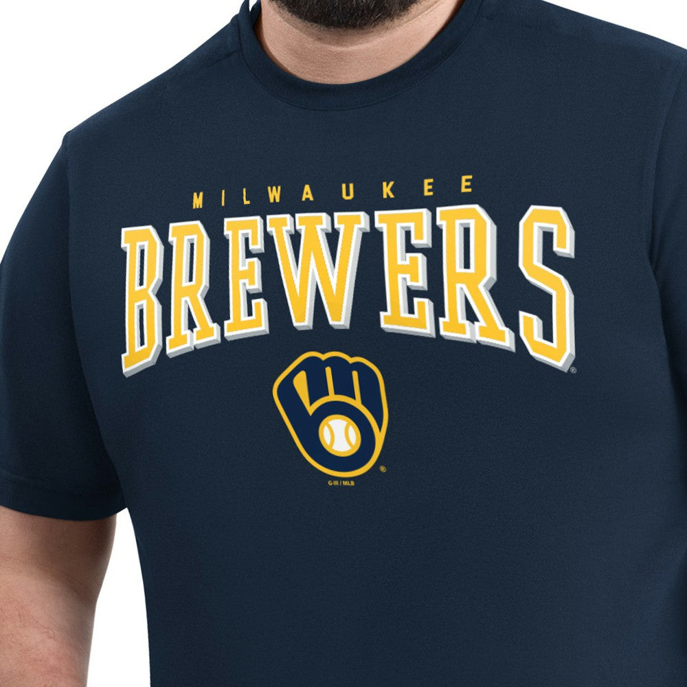 MLB Milwaukee Brewers G-III Sports by Carl Banks Adaptive Classic Team Spirit T-Shirt