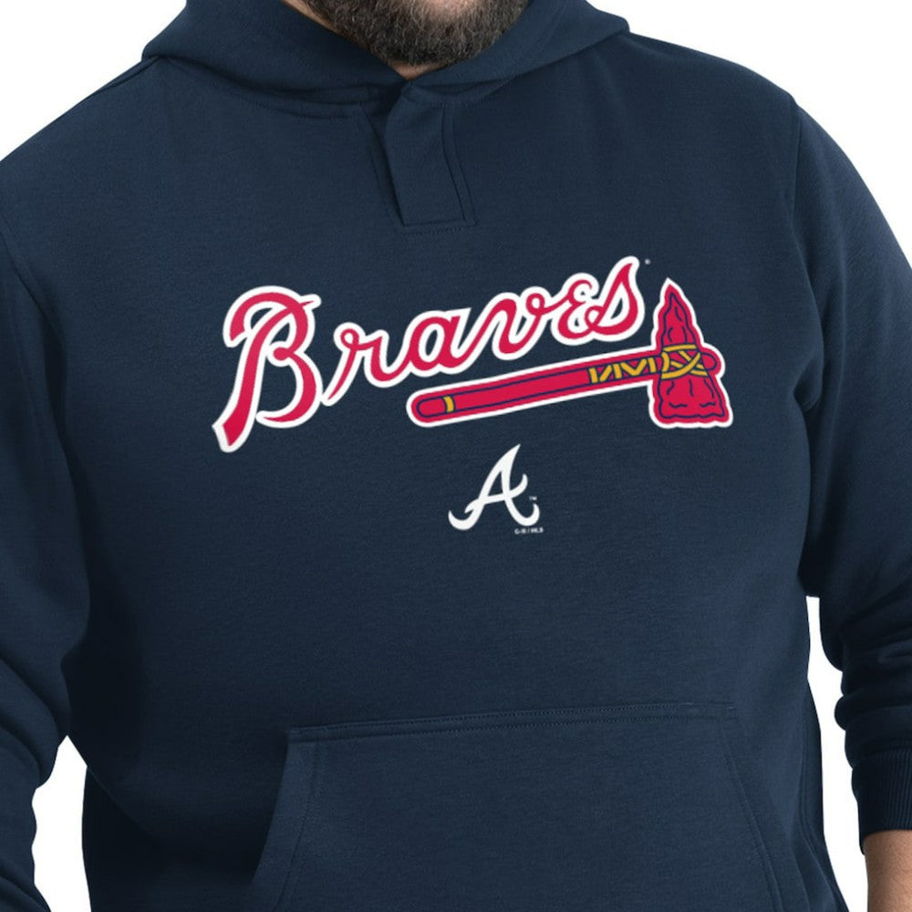 MLB Atlanta Braves G-III Sports by Carl Banks Adaptive Lockup Fleece Hoodie
