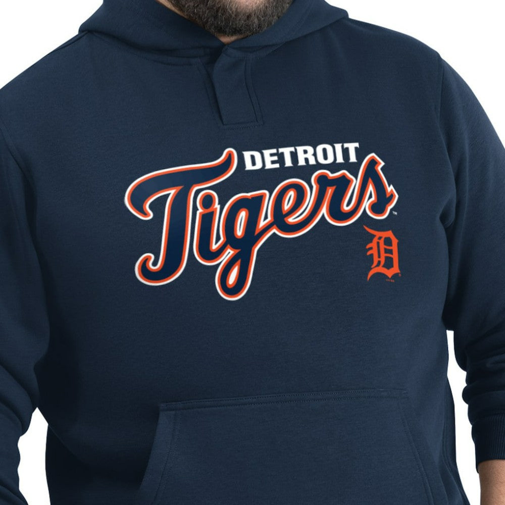 MLB Detroit Tigers G-III Sports by Carl Banks Adaptive Lockup Fleece Hoodie