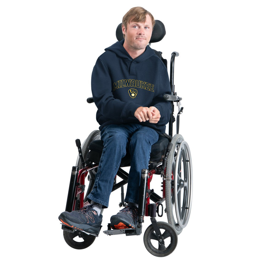 MLB Milwaukee Brewers G-III Sports by Carl Banks Adaptive Lockup Fleece Hoodie