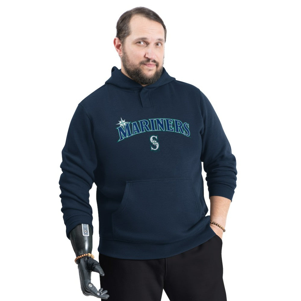 MLB Seattle Mariners G-III Sports by Carl Banks Adaptive Lockup Fleece Hoodie