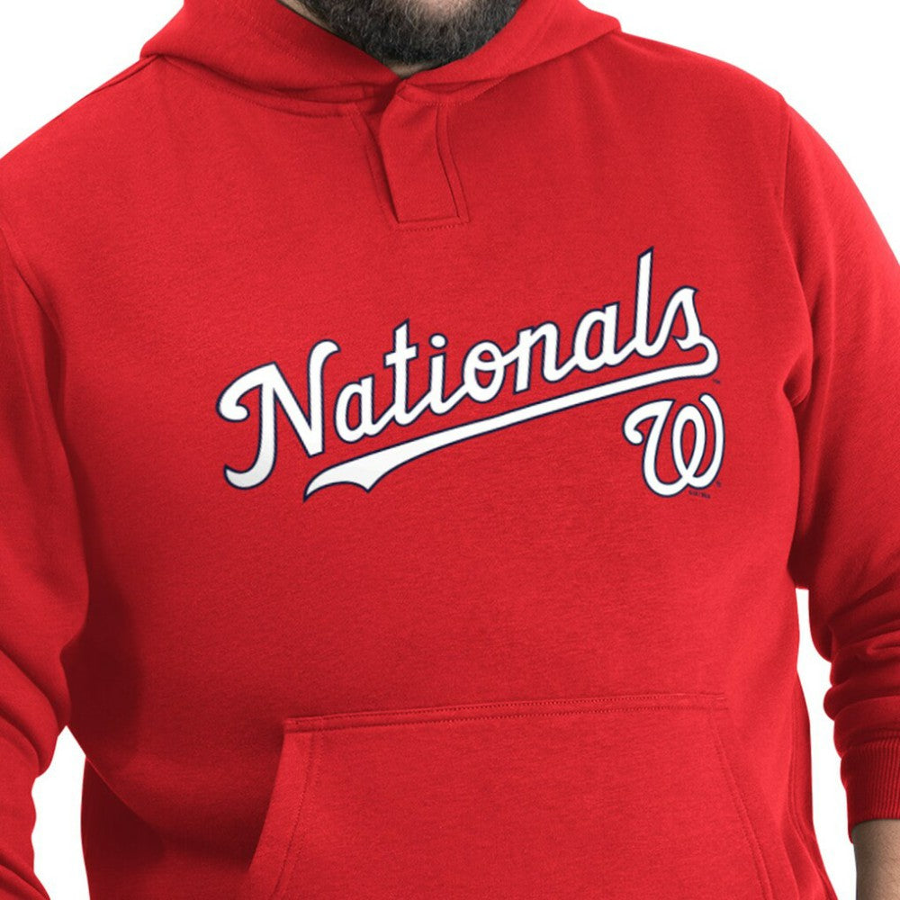 MLB Washington Nationals G-III Sports by Carl Banks Adaptive Lockup Fleece Hoodie