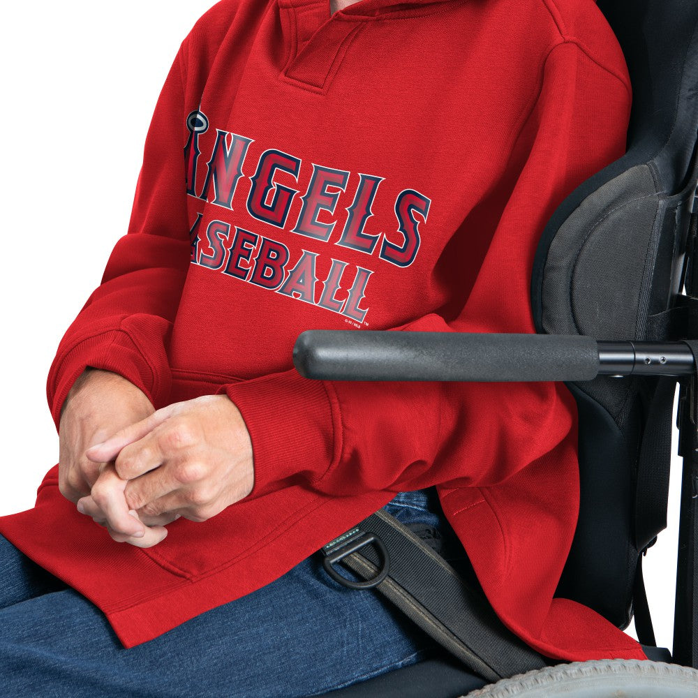 MLB Los Angeles Angels G-III Sports by Carl Banks Adaptive Lockup Fleece Hoodie
