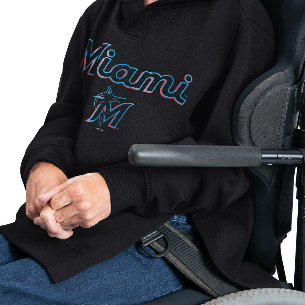 MLB Miami Marlins G-III Sports by Carl Banks Adaptive Lockup Fleece Hoodie