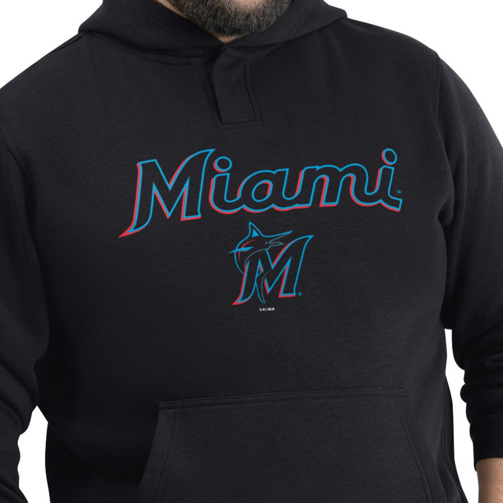 MLB Miami Marlins G-III Sports by Carl Banks Adaptive Lockup Fleece Hoodie