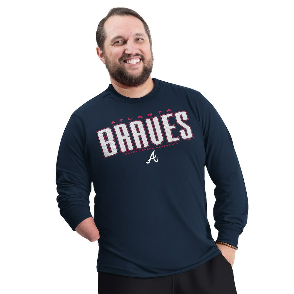 MLB Atlanta Braves G-III Sports by Carl Banks Adaptive Long Sleeve T-Shirt