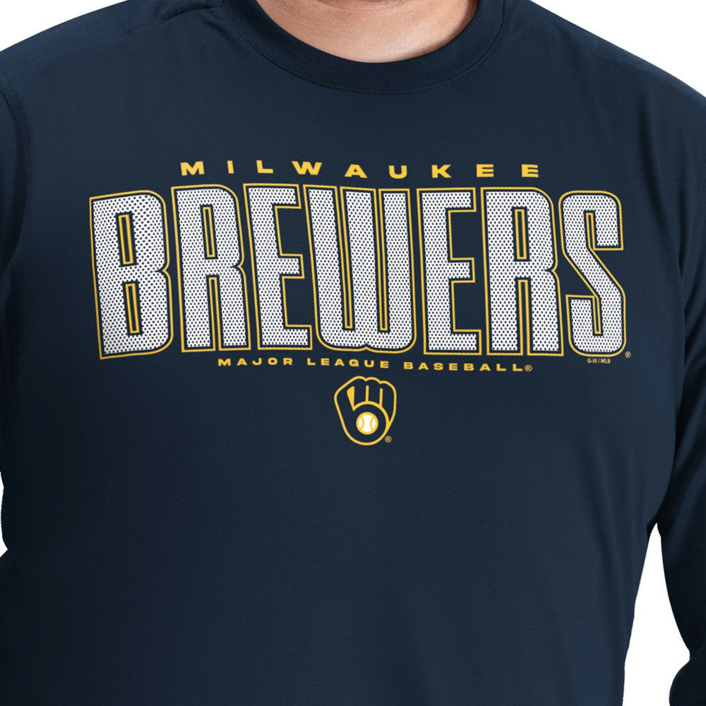MLB Milwaukee Brewers G-III Sports by Carl Banks Adaptive Long Sleeve T-Shirt