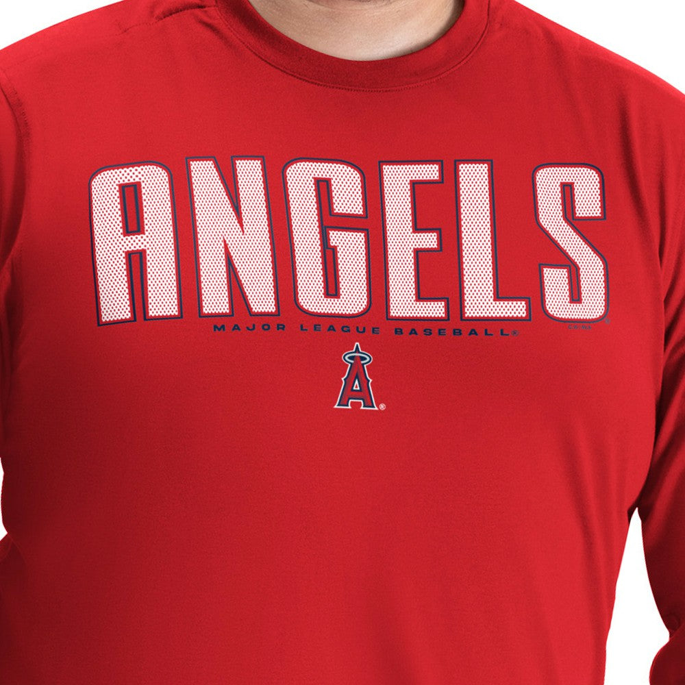 MLB Los Angeles Angels G-III Sports by Carl Banks Adaptive Long Sleeve T-Shirt