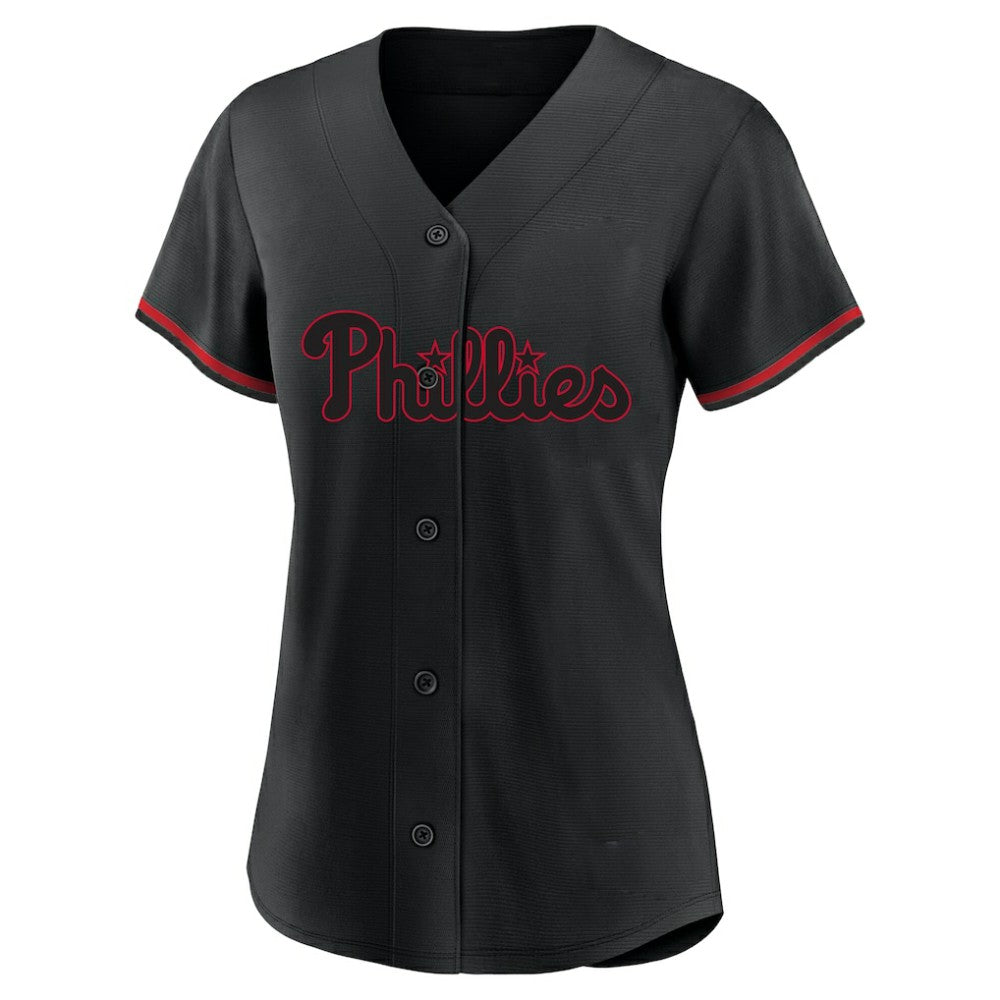 MLB Bryce Harper Philadelphia Phillies Profile Women's Plus Size Player Name & Number Fashion Jersey