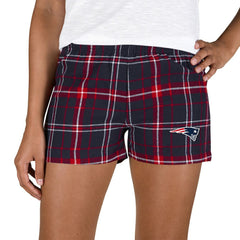 Concepts Sport Women's Ultimate Flannel Shorts - New England Patriots