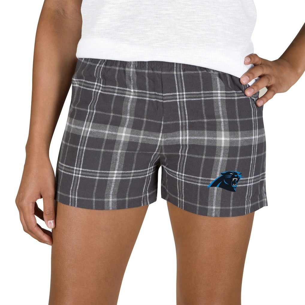 Concepts Sport Women's Ultimate Flannel Shorts - Carolina Panthers